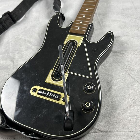 Activision Guitar Hero Power Wireless Guitar Xbox 360 PS3 w/Strap No Dongle - Picture 5 of 8
